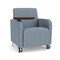 Lesro Siena Lounge Reception Guest Chair W/ Swivel Tablet, 27 in W 29.5 in L 32.5 in H SN1101 - alternate 1